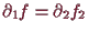 \bgroup\color{demo}$ \d _1 f=\d _2 f_2$\egroup