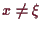 \bgroup\color{demo}$ x\ne \xi $\egroup