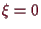 \bgroup\color{demo}$ \xi =0$\egroup
