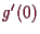 \bgroup\color{demo}$ g'(0)$\egroup