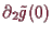 \bgroup\color{demo}$ \d _2\tilde g(0)$\egroup