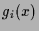 $\displaystyle g_i(x)$