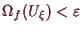 \bgroup\color{demo}$ \Omega _f(U_\xi )<\varepsilon $\egroup