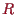 \bgroup\color{proclaim}$ R$\egroup