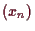 \bgroup\color{demo}$ (x_n)$\egroup