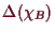 \bgroup\color{demo}$ \Delta (\chi _B)$\egroup