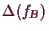 \bgroup\color{demo}$ \Delta (f_B)$\egroup