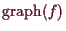 \bgroup\color{demo}$ \operatorname{graph}(f)$\egroup