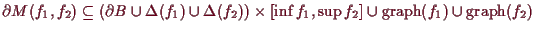 \bgroup\color{demo}$ \d M(f_1,f_2)\subseteq (\d B\cup \Delta (f_1)\cup\Delta (f_...
..._1,\sup f_2] \cup\operatorname{graph}(f_1)
\cup\operatorname{graph}(f_2)$\egroup
