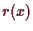 \bgroup\color{demo}$ r(x)$\egroup