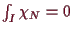 \bgroup\color{demo}$ \int_I \chi _N=0$\egroup