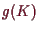 \bgroup\color{demo}$ g(K)$\egroup