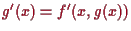 \bgroup\color{proclaim}$ g'(x)=f'(x,g(x))$\egroup