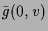 $\displaystyle \bar g(0,v)$