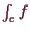 \bgroup\color{demo}$ \int_c f$\egroup