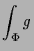 $\displaystyle \int_\Phi g$