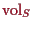 \bgroup\color{proclaim}$ \operatorname{vol}_S$\egroup