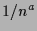 $ 1/n^a$