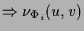 $\displaystyle \Rightarrow \nu_{\Phi _i}(u,v)$