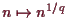 \bgroup\color{demo}$ n\mapsto n^{1/q}$\egroup