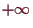 \bgroup\color{demo}$ +{\infty}$\egroup