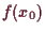 \bgroup\color{demo}$ f(x_0)$\egroup