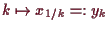 \bgroup\color{demo}$ k\mapsto x_{1/k}=:y_k$\egroup