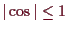 \bgroup\color{demo}$ \vert\cos\vert\leq 1$\egroup