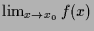 $ \lim_{x\to x_0}f(x)$