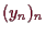 \bgroup\color{demo}$ (y_n)_n$\egroup