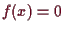 \bgroup\color{demo}$ f(x)=0$\egroup