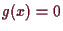 \bgroup\color{demo}$ g(x)=0$\egroup