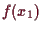 \bgroup\color{demo}$ f(x_1)$\egroup