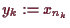 \bgroup\color{demo}$ y_k:=x_{n_k}$\egroup
