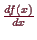 \bgroup\color{demo}$ \frac{df(x)}{dx}$\egroup