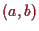\bgroup\color{proclaim}$ (a,b)$\egroup